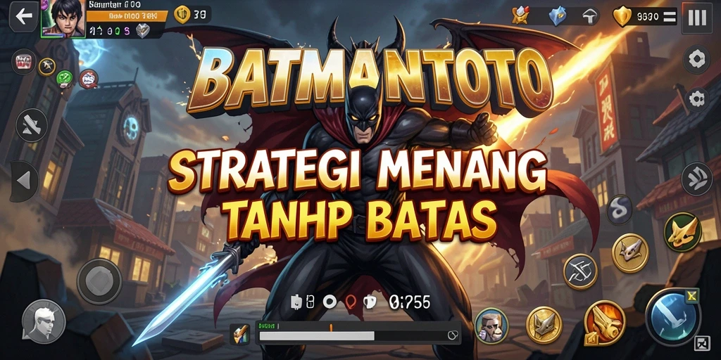 Tangkapan layar gameplay strategis dari BATMANTOTO yang menampilkan pertarungan intens.