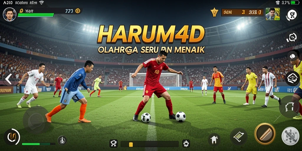 Tampilan gameplay menarik dalam HARUM4D dengan aksi olahraga mendebarkan.