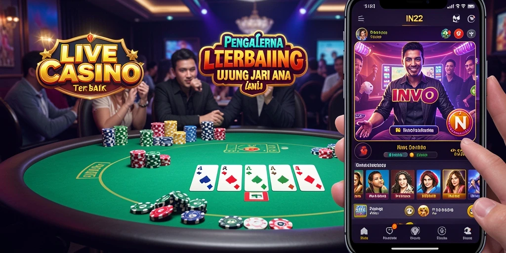 Tampilan gameplay Live Casino yang mendebarkan dan interaktif
