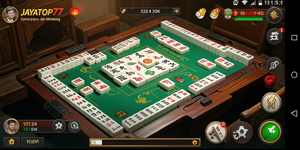 Screenshot utama menampilkan gameplay Mahjong yang seru dan menarik.
