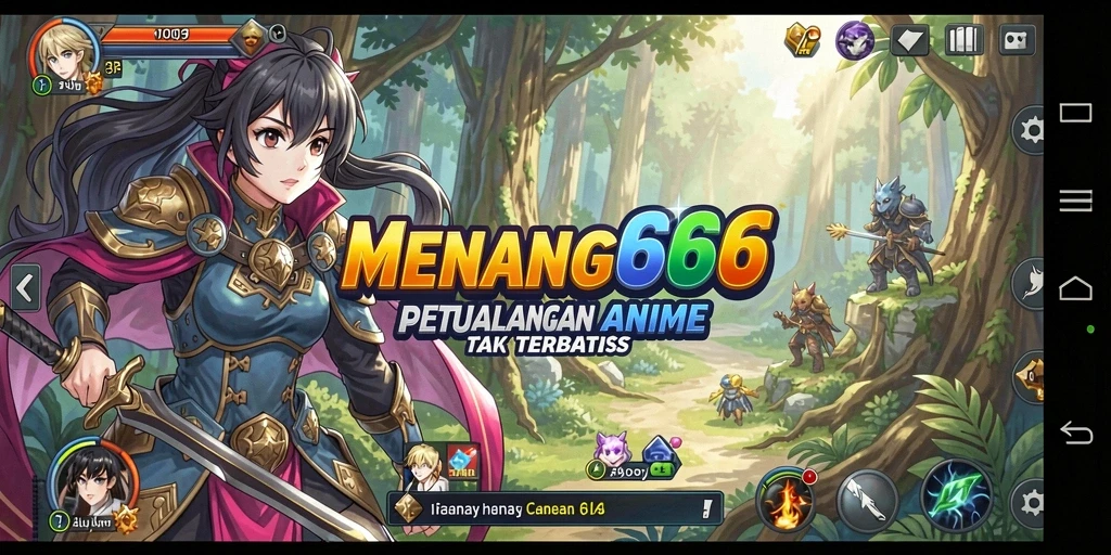 Tampilan gameplay seru dalam game Anime MENANG666.