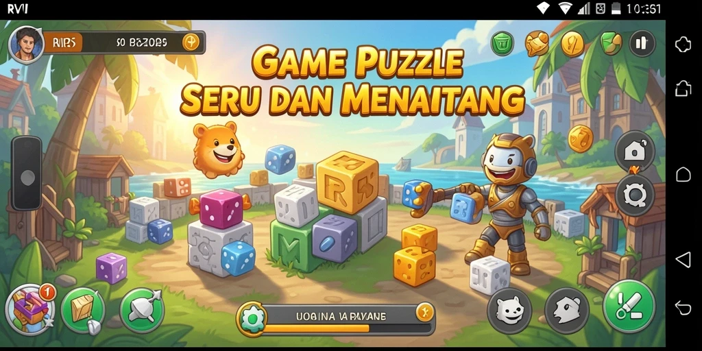 Tampilan gameplay RVIP5 yang menggugah selera teka-teki.