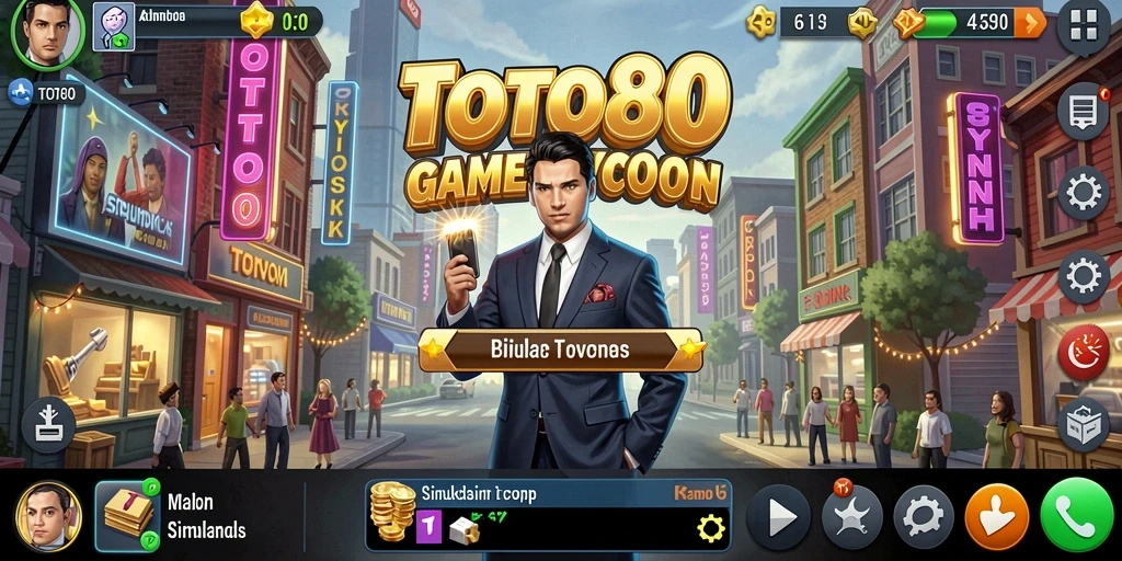 Tampilan gameplay TOTO80 dengan elemen Tycoon yang menarik.